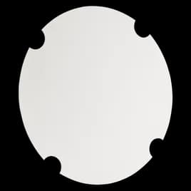 Lid Paper White For 170 OZ Bucket & Tub Venting Holes 200/Case