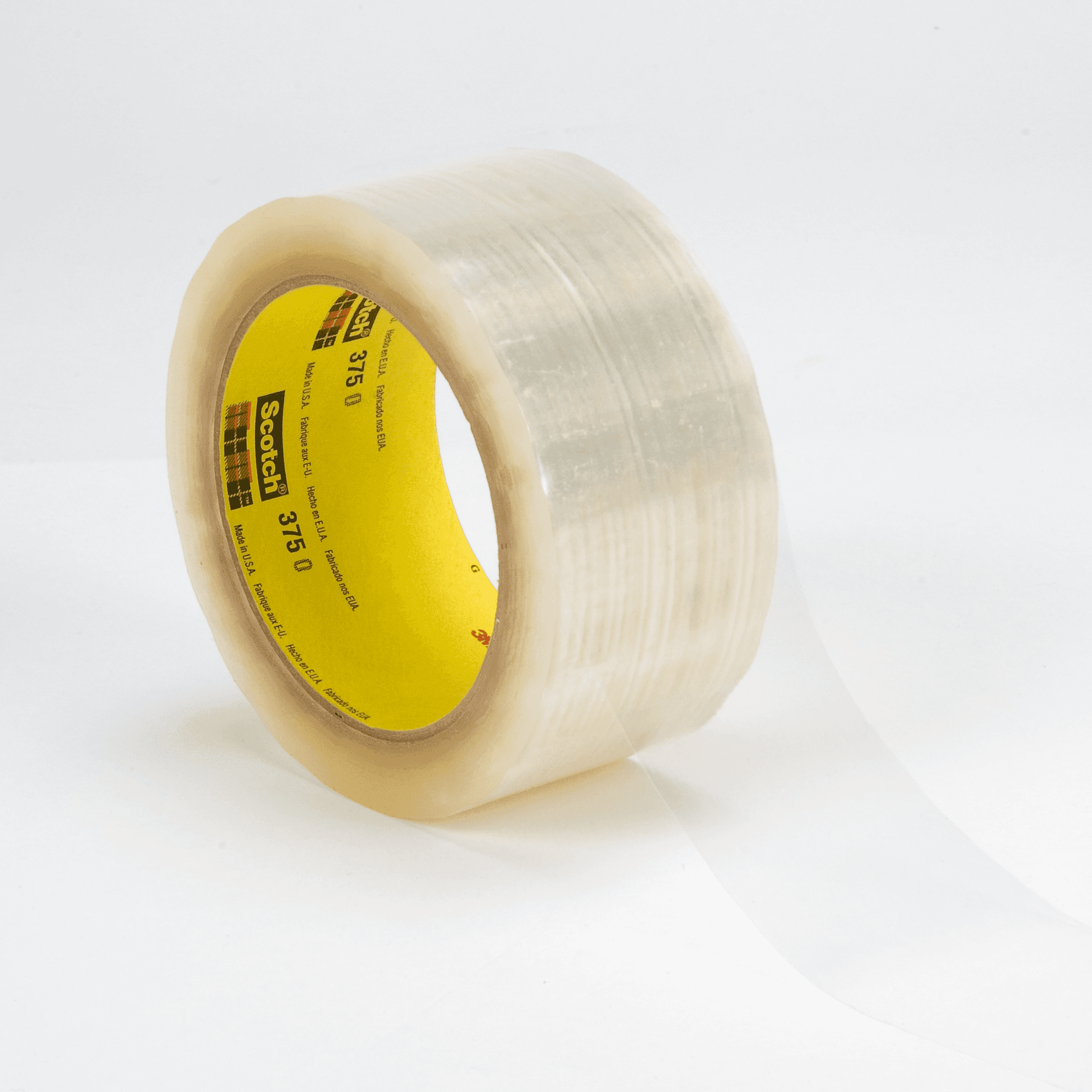 Scotch® 375 Box Seal Tape 1.88IN X54.68YD Clear PP Hot Melt 36/Case