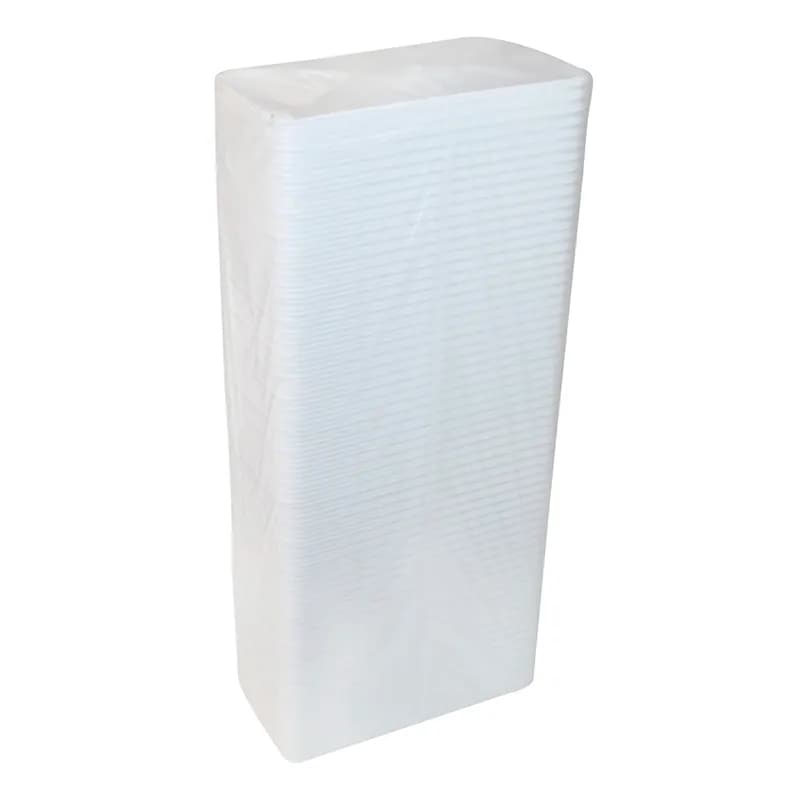 25S Supermarket Tray 14.9X8X1 IN Polystyrene Foam White Rectangle Heavy Family Pack 250/Case