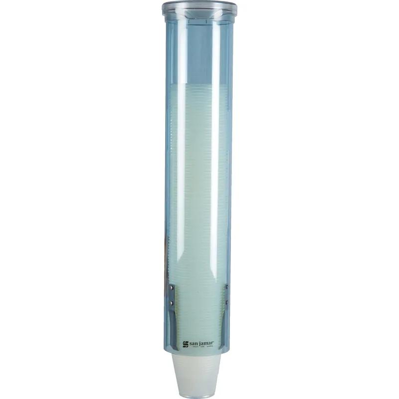 San Jamar Cup Dispenser 3-5 OZ Plastic Blue 1/Each