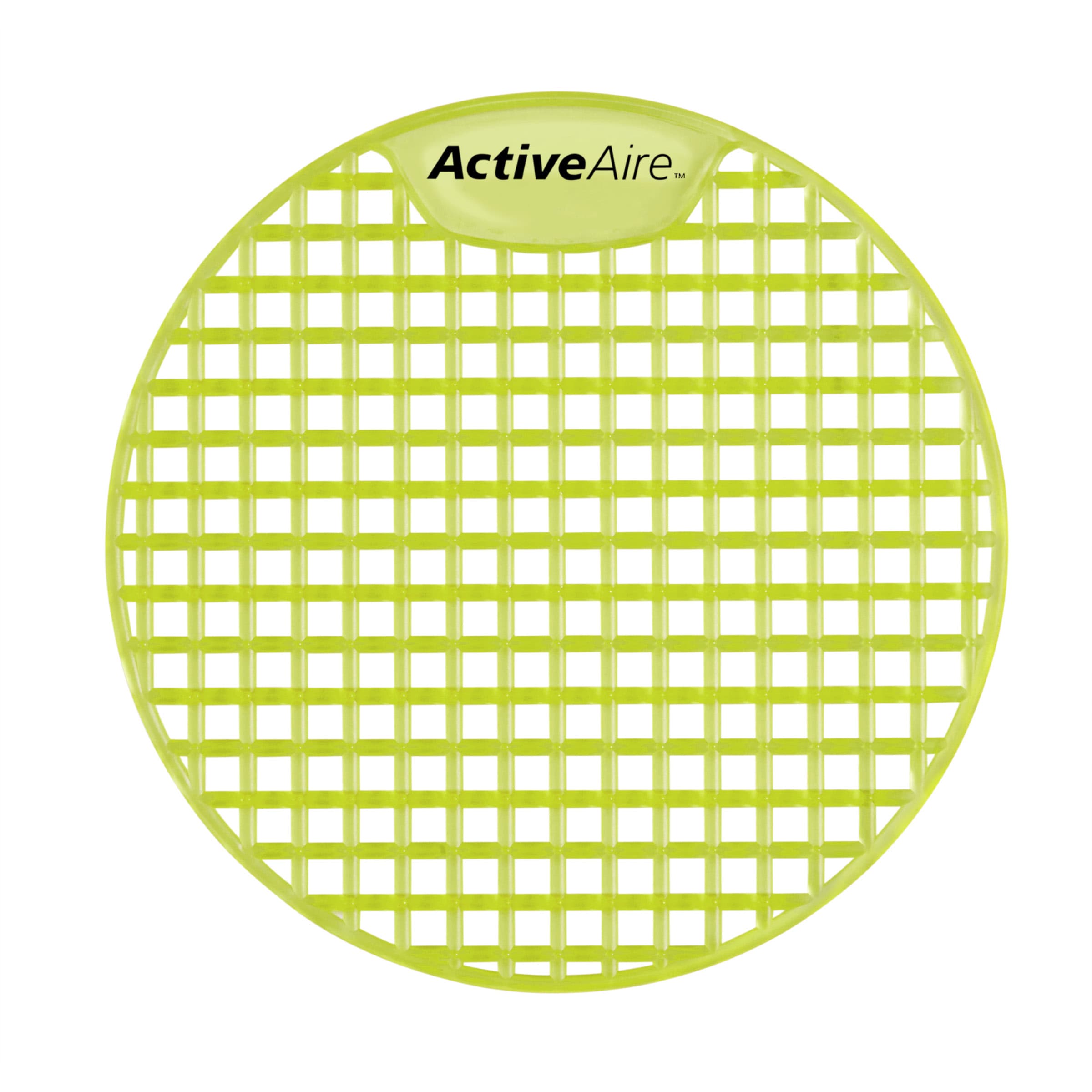 ActiveAire® Urinal Screen Citrus Scent Yellow 7.850X7.900X0.240 IN Low Splash 12/Case