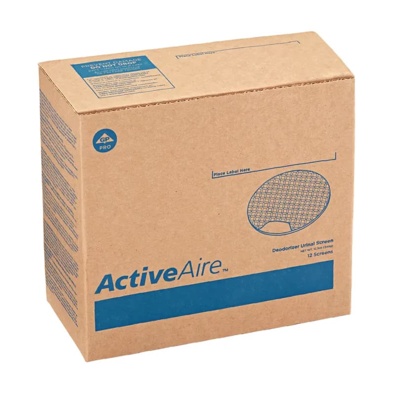 ActiveAire® Urinal Screen Citrus Scent Yellow 7.850X7.900X0.240 IN Low Splash 12/Case