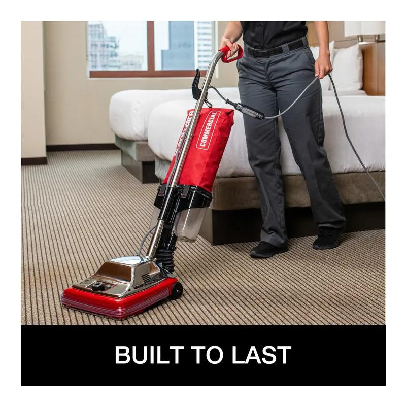 Sanitaire® TRADITION® Upright Vacuum Dirt Cup 14.5X26.75X9.75 IN 1.9 QT 12IN Black Red Gray 7 amp With 50FT Cord 1/Each