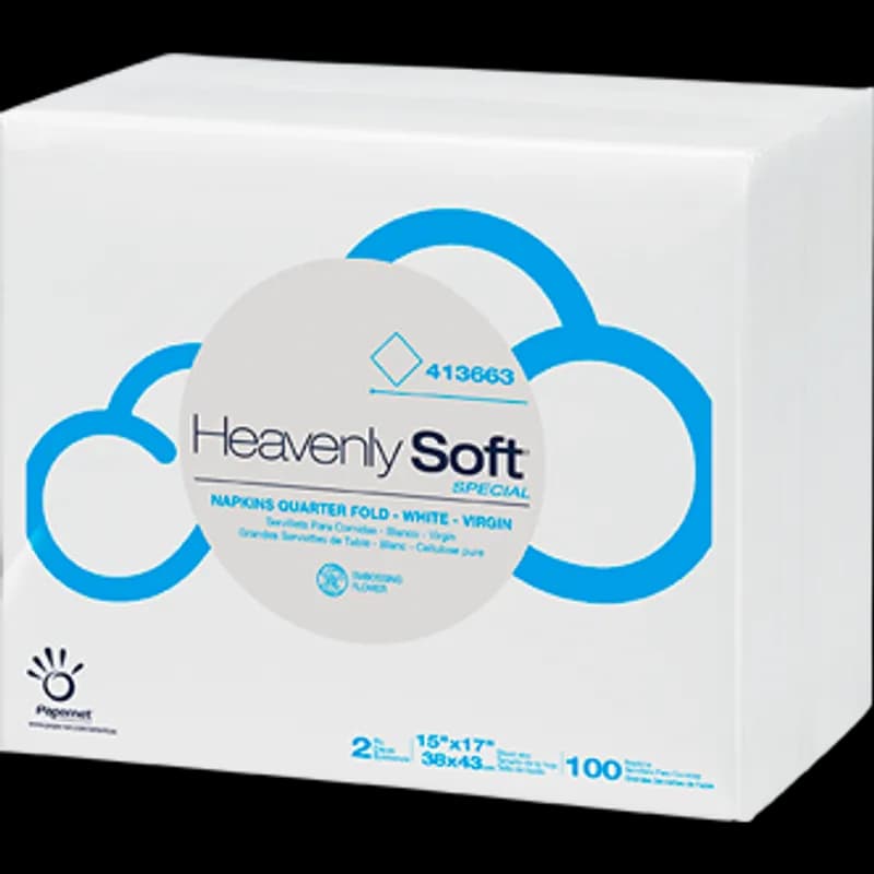 Heavenly Soft Dinner Napkins Paper 2PLY 1/8 Fold 3000/Case