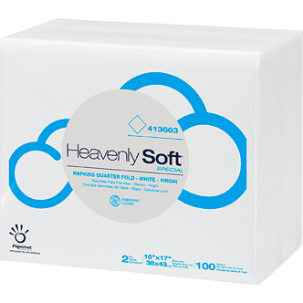Heavenly Soft Dinner Napkins Paper 2PLY 1/8 Fold 3000/Case