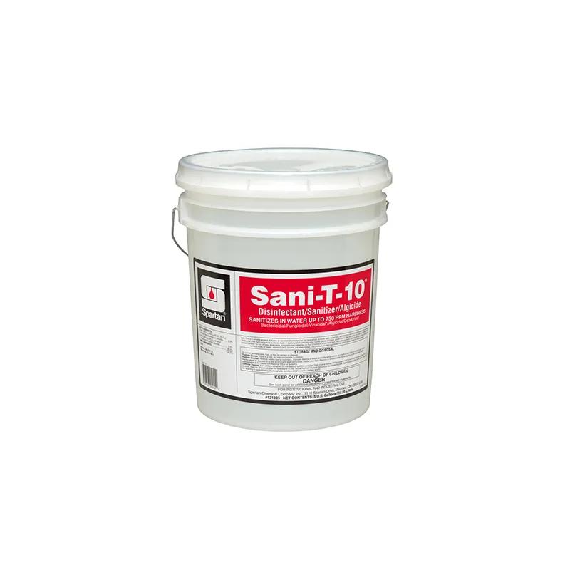 Sani-T-10® Mild Scent Disinfectant & Sanitizer 5 GAL Multi Surface Food Contact Neutral 1/Pail