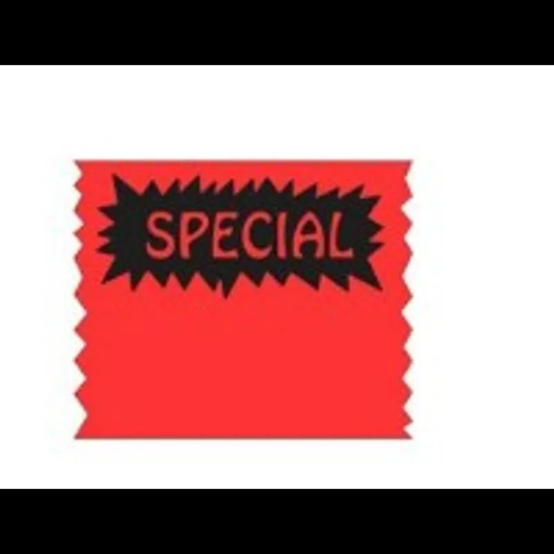 Monarch 1151 Special Label Red Perforated 1000 Count/Roll 6 Rolls/Sleeve 16 Sleeves/Case 96000 Count/Case
