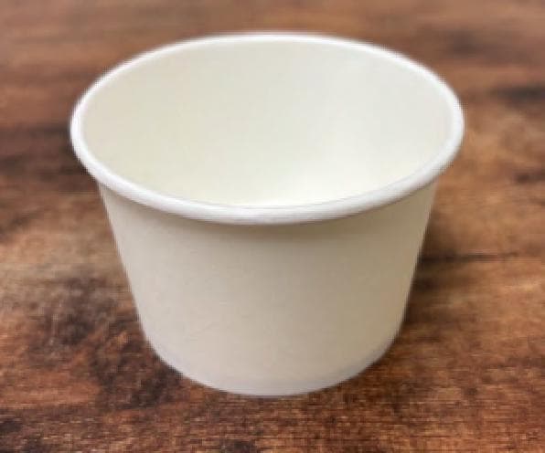 Victoria Bay Hot Food Container Base 4 OZ PE Coated Paper White 1000/Case