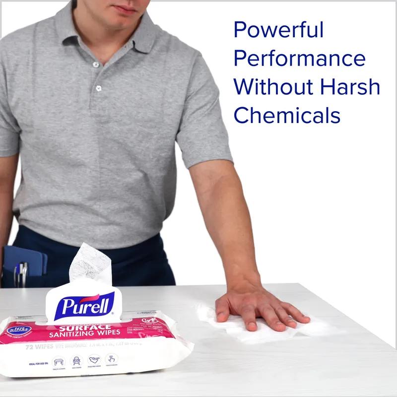 Purell® Fragrance Free Food Service Sanitizer 7.36X4.33X2.17 IN Wipe 12/Case
