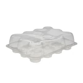 Cupcake Container & Lid Combo With Dome Lid 12.75X9.66 IN 12 Compartment PET Clear Rectangle 120/Case