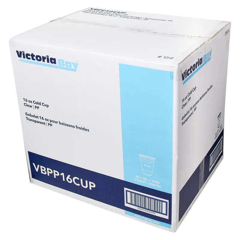 Victoria Bay Cold Cup 16 OZ PP Translucent Round Freezer Safe Microwave Safe 1000/Case