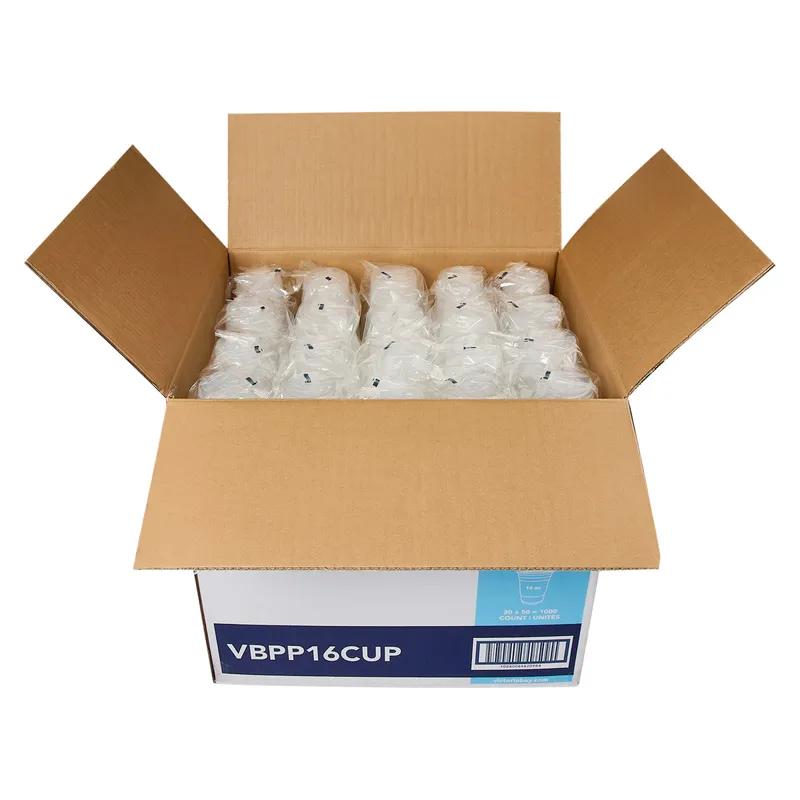 Victoria Bay Cold Cup 16 OZ PP Translucent Round Freezer Safe Microwave Safe 1000/Case