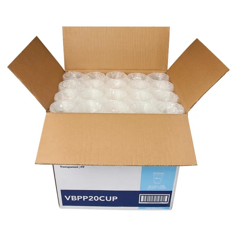 Victoria Bay Cold Cup 20 OZ PP Translucent Round Freezer Safe Microwave Safe 1000/Case