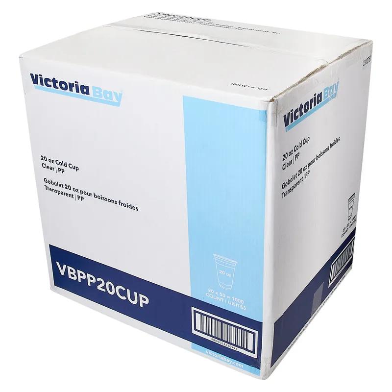Victoria Bay Cold Cup 20 OZ PP Translucent Round Freezer Safe Microwave Safe 1000/Case