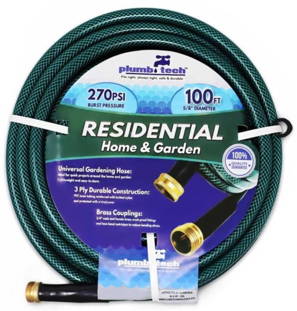 Garden Hose 0.625IN X100FT 1/Each