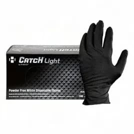 Safety Zone® Gloves XL Black 9MIL Nitrile Powder-Free Pyramid Grip® Beaded Cuff 100 Count/Box 10 Box/Case