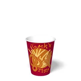 Food Container Base 14 OZ Single Wall Poly-Coated Paper Multicolor Round 1000/Case