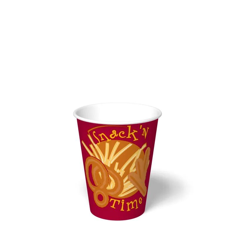 Food Container Base 14 OZ Single Wall Poly-Coated Paper Multicolor Round 1000/Case