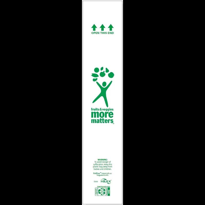 Hilex® RollStar® Produce Bag 14X18 IN 6MIC Natural Large 1000 Count/Roll 4 Rolls/Case 4000 Count/Case