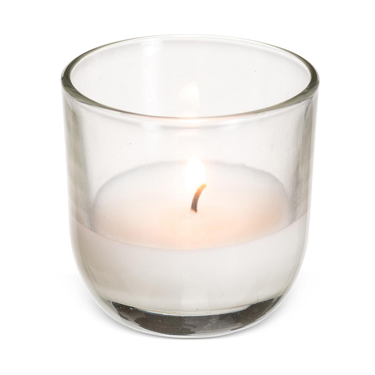 Wax Candle Votive Candle Holder 8-HR Glass 48/Case