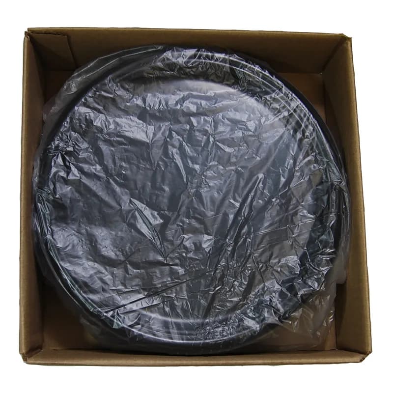 Serving Tray Base 12X0.88 IN PET Black Round 36/Case