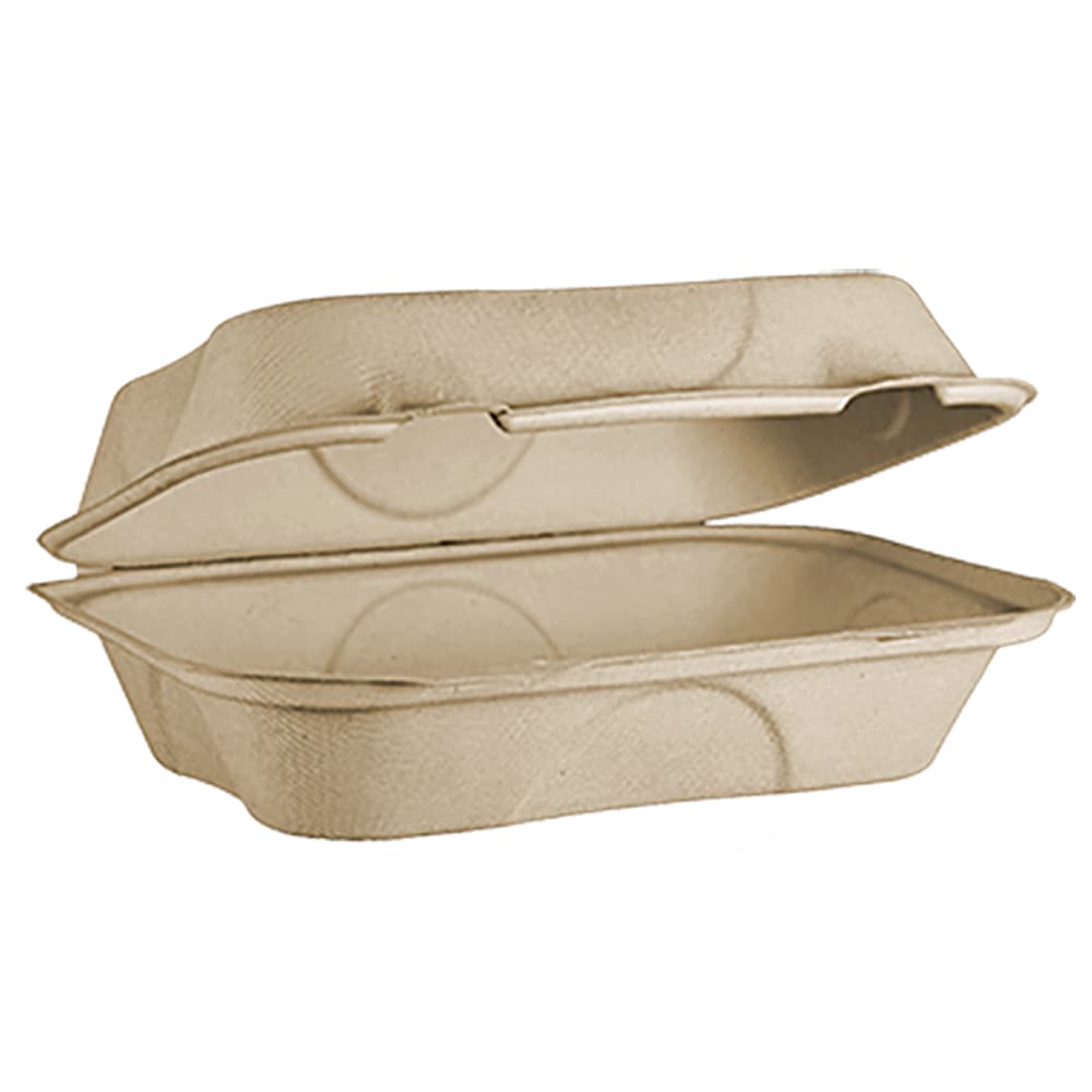 Hoagie & Sub Take-Out Box 9X6X3 IN Fiber PLA Rectangle 500/Case