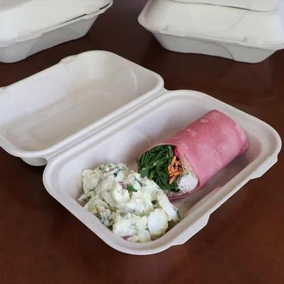 Hoagie & Sub Take-Out Box 9X6X3 IN Fiber PLA Rectangle 500/Case
