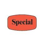 Label Red Special Dayglo 1000 Count/Roll 25 Rolls/Case 25000 Count/Case