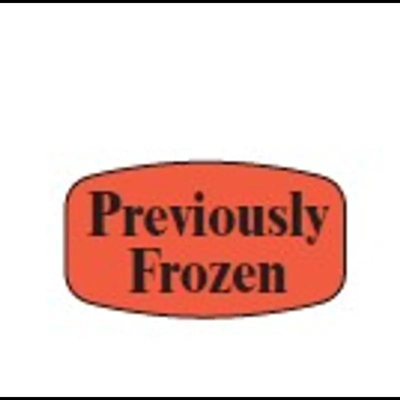 Label Previously Frozen 25000/Roll