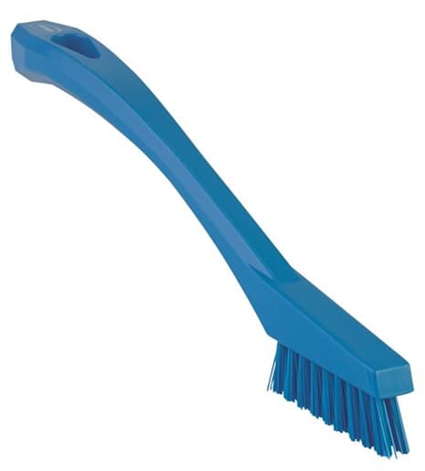 Vikan® Detail Brush 8.1X0.8X1.2 IN PP Polyester Stainless Steel Blue Stiff Bristles 1/Each