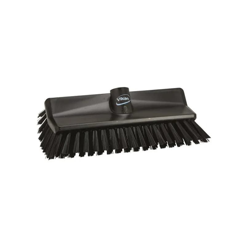 Vikan® Brush 10.4X5.9X3.9 IN Medium (MED) PP Polyester Stainless Steel Black High-Low 1/Each