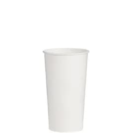 Solo® Cold Cup 21 OZ Double Sided Poly Paper (DSP) White Leak Resistant 50 Count/Bag 20 Bags/Case 1000 Count/Case