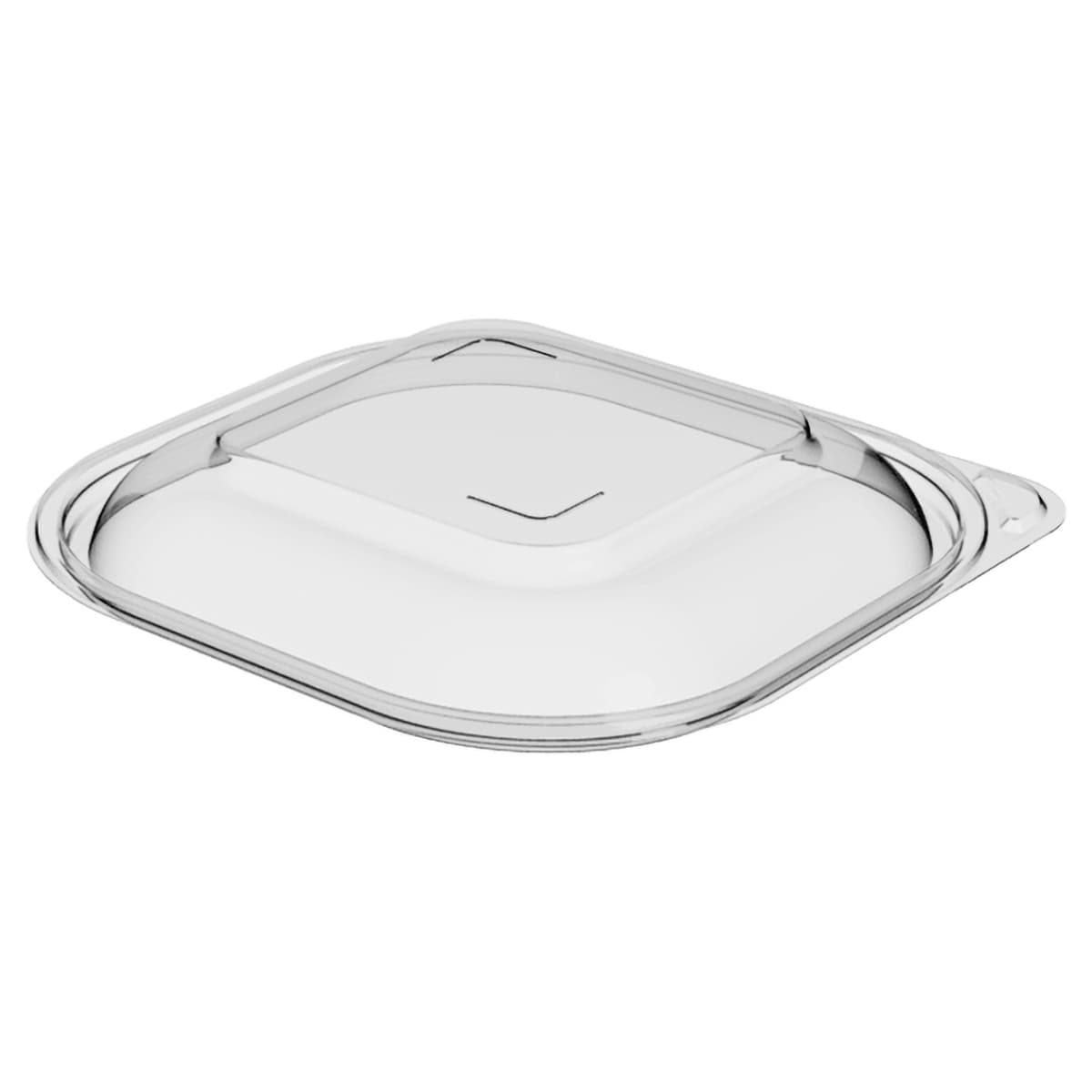Thermosource Tooling Lid 7.2X7.2X1.1 IN PP Clear Square For 24 OZ Container 600/Case