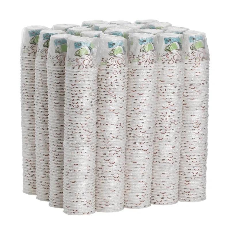 Dixie® Perfect Touch Hot Cup 10 OZ Paper Coffee Haze Individually Wrapped Insulated 1000/Case
