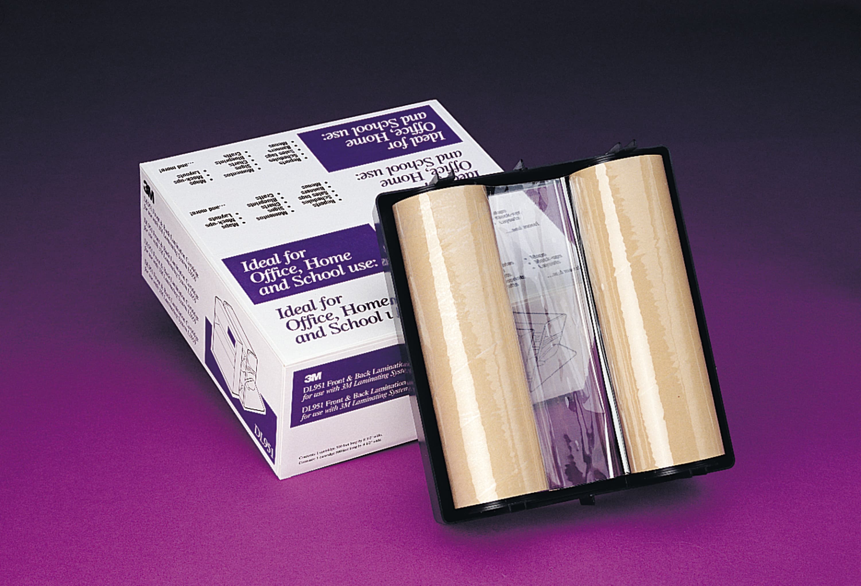 3M™ DL951 Lamination Film 8IN X100FT Clear PE Front & Back Dual No Heat Needed 1/Roll
