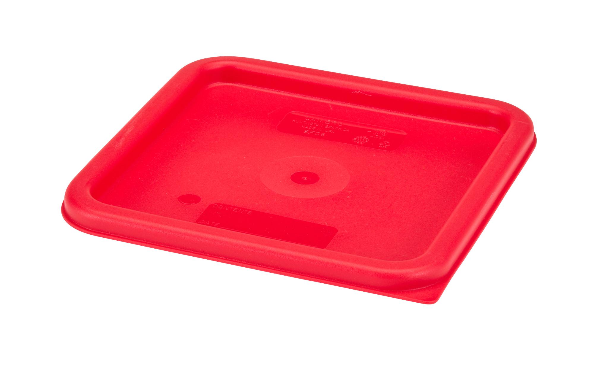CamSquares® Lid 6-8 QT Red Square 1/Each