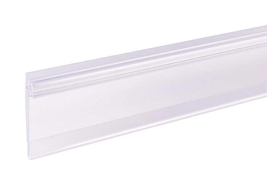 Data Strip® SuperGrip® Shelf Label Holder 47.68X1.25 IN White 50/Case