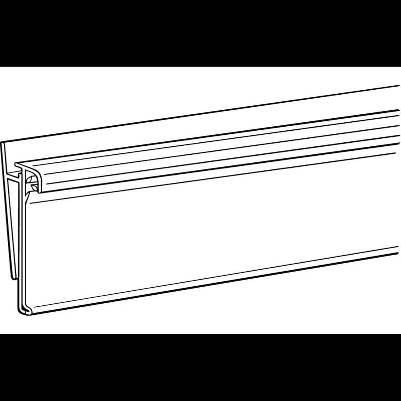 Data Strip® SuperGrip® Shelf Label Holder 47.68X1.25 IN White 50/Case