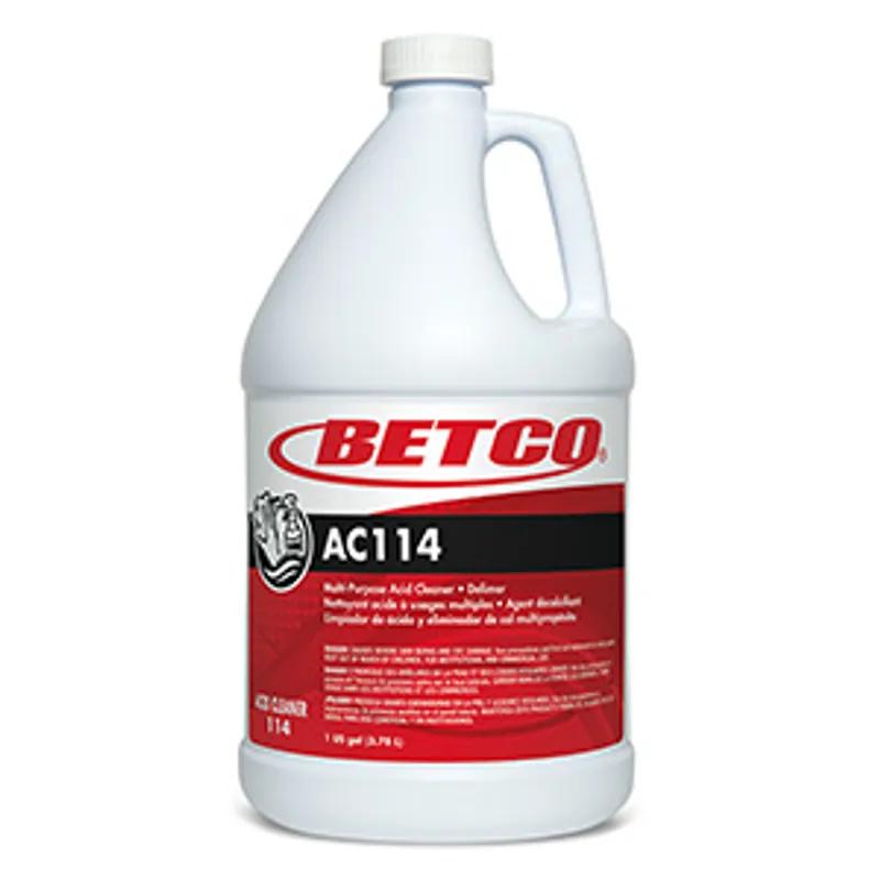 AC114 Acid Mint Wintergreen Cleaner & Delimer 1 GAL Concentrate Liquid Hydrochloric Acid 4/Case