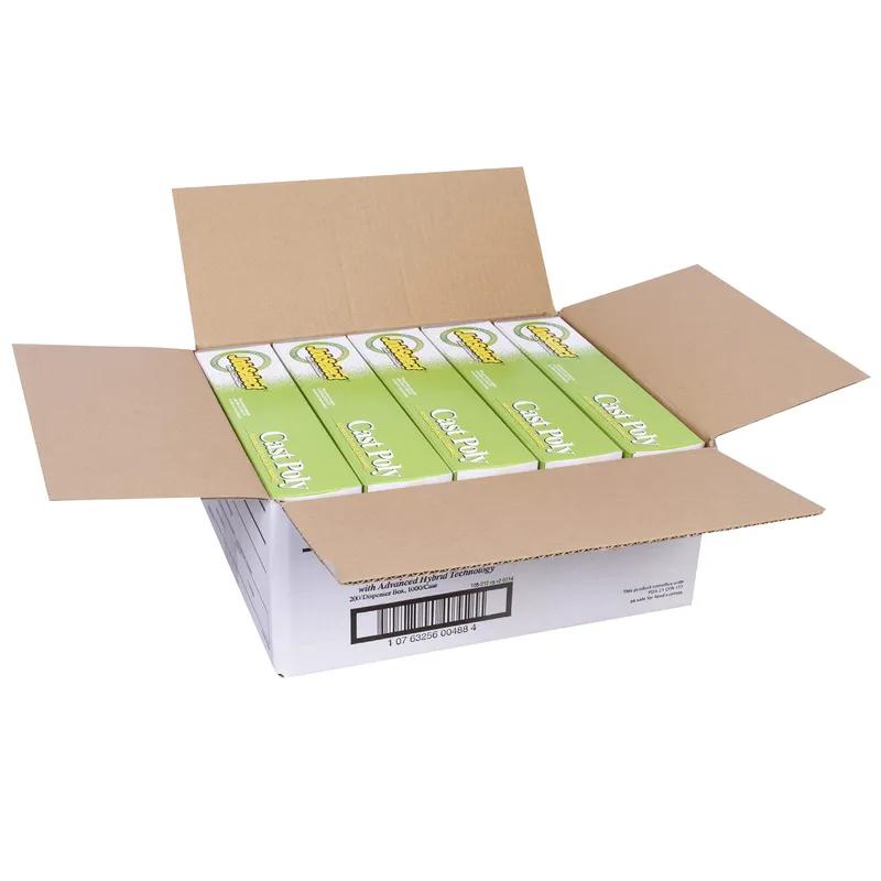 Gloves Large (LG) Cast Unoriented Polypropylene (CPP) Synthetic Hybrid 1000/Case