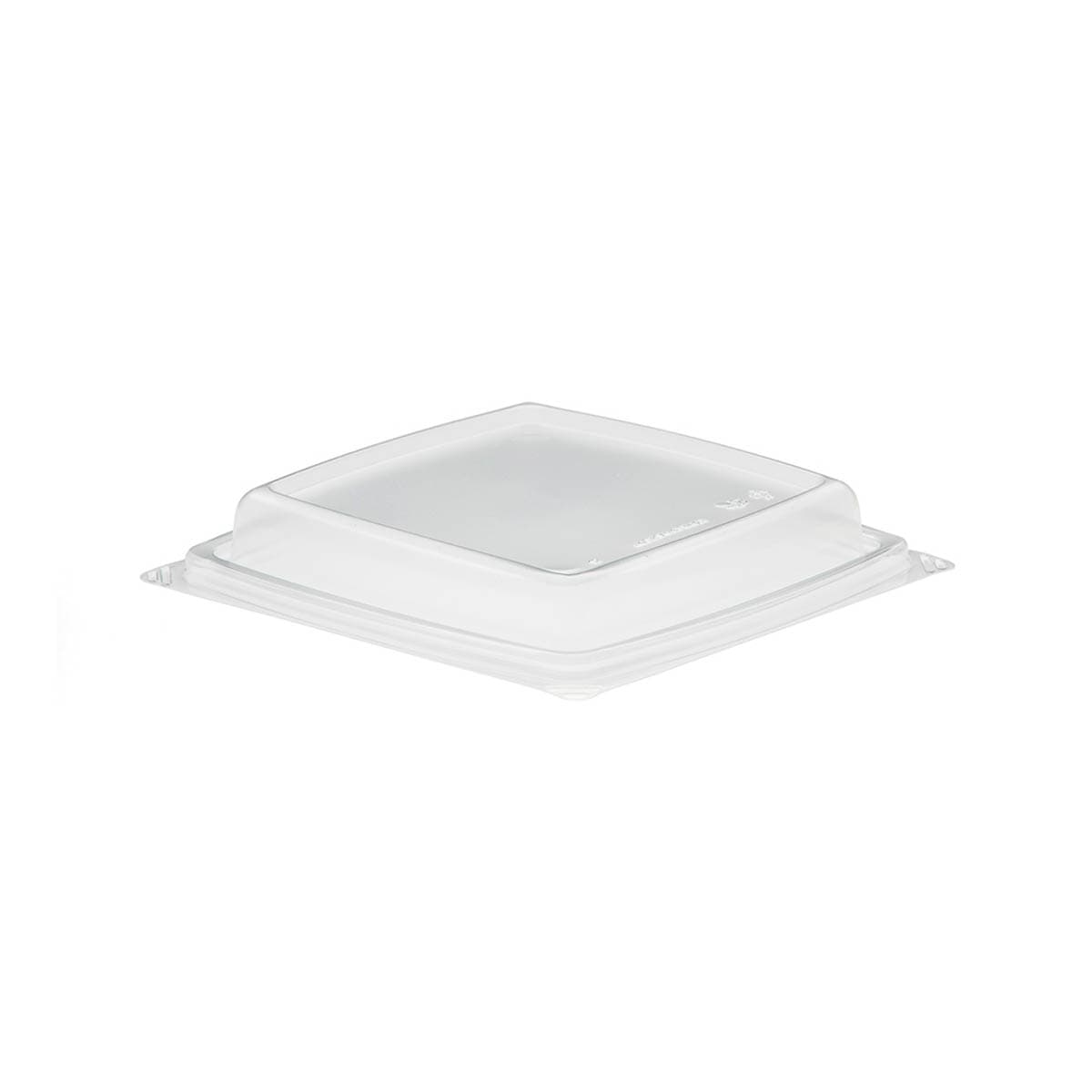 The BOTTLEBOX ® Lid 6.25X6.25X1 IN PP Clear Square Heavy For Snack Container Vented 600/Case