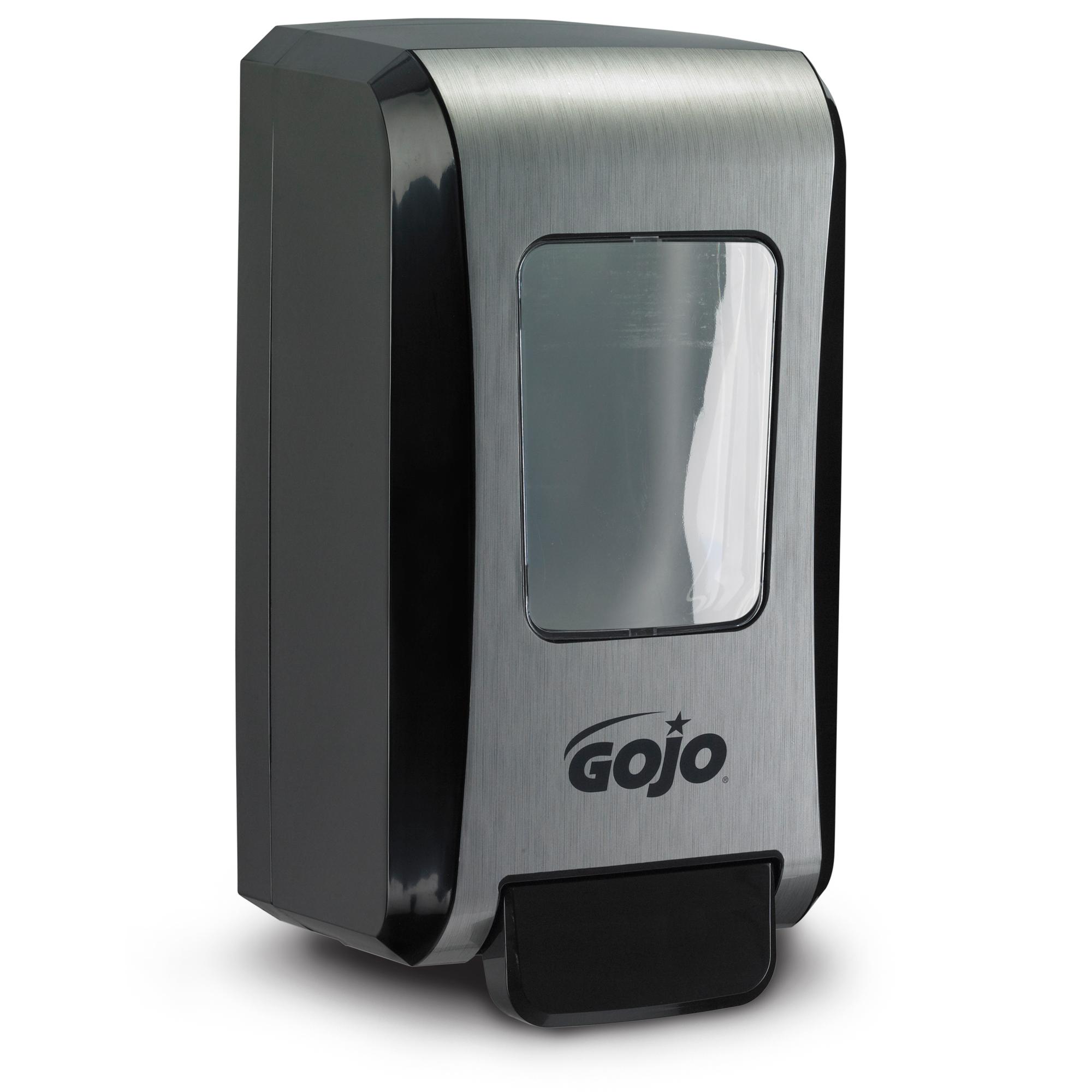 GOJO® FMX-20 Soap Dispenser Foam 2000 mL 11.66X6.5X4.68 IN Black Chrome Push Style Surface Mount 1/Each