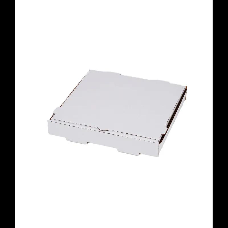 Pizza Box 12X12 IN Corrugated Cardboard White Square B-Flute 50/Case