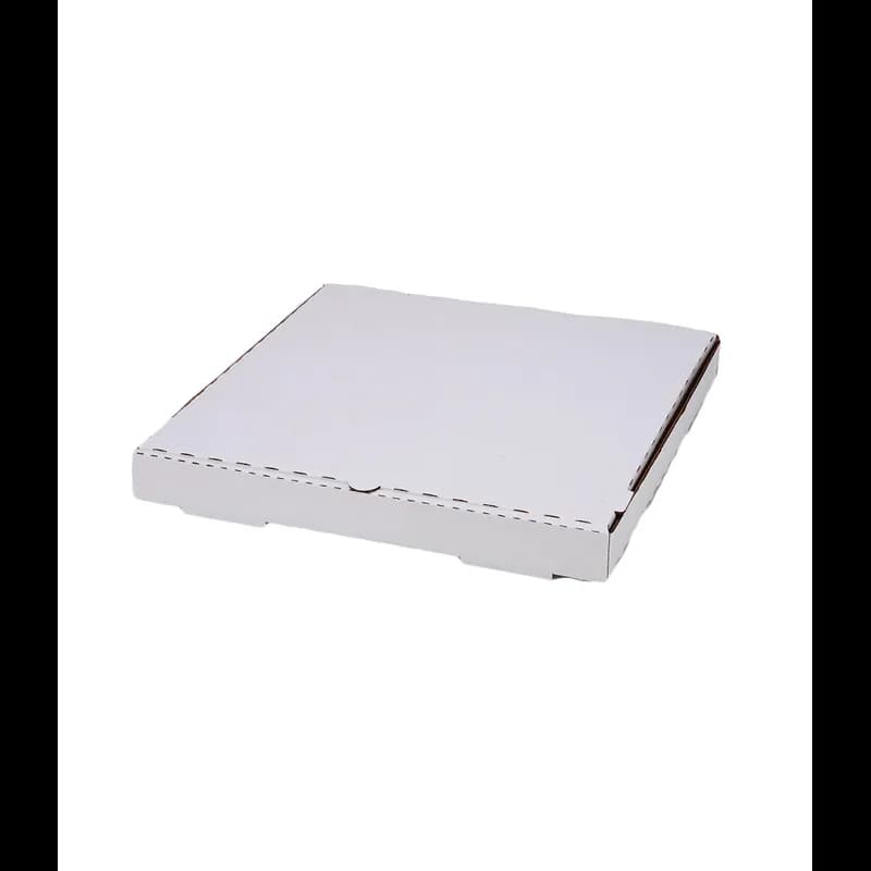 Pizza Box 16X16 IN Corrugated Cardboard White Square B-Flute 50/Case