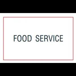 M1155 Food Service Label Black 16 Sleeves/Case