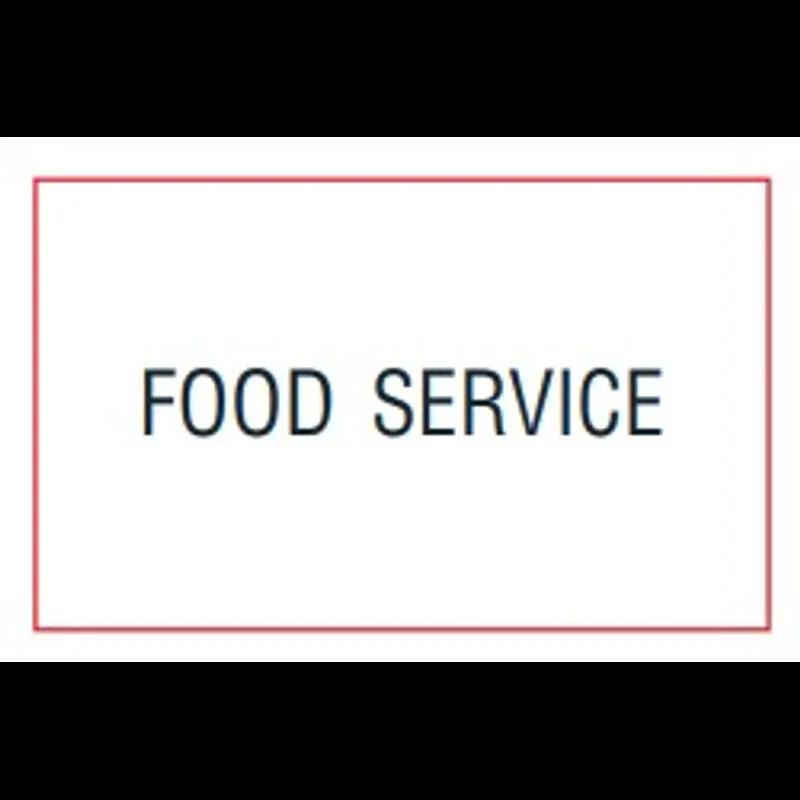 M1155 Food Service Label Black 16 Sleeves/Case