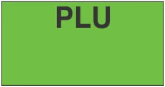 M1110 PLU Label Green Black 17/Sleave