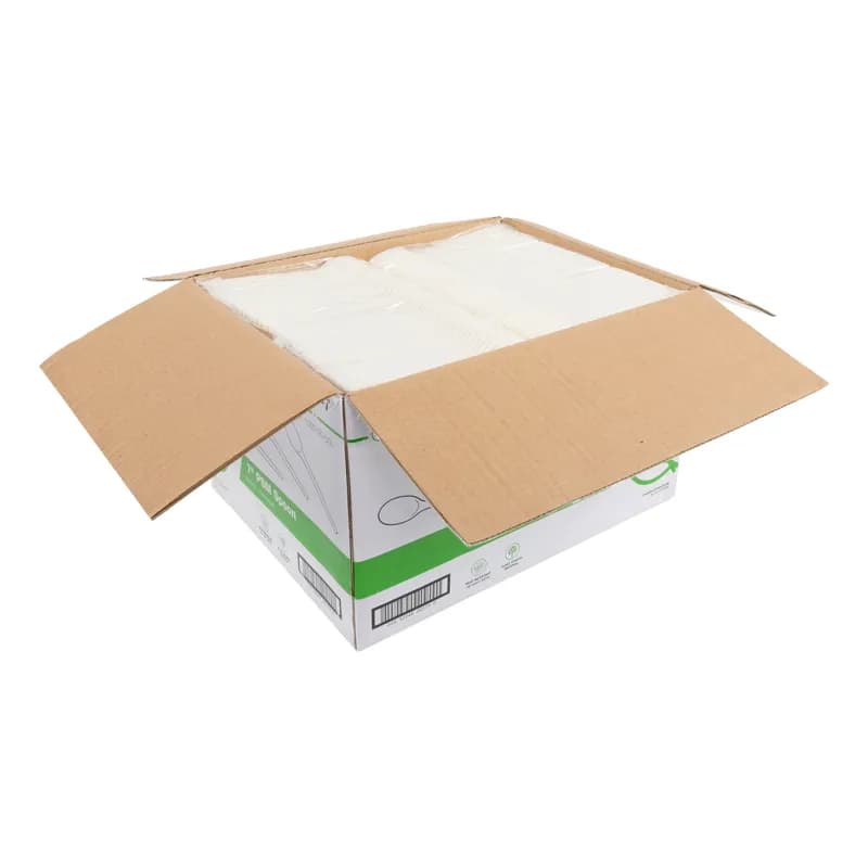 PrimeWare® Spoon 7 IN PSM Natural 50 Count/Pack 20 Packs/Case 1000 Count/Case