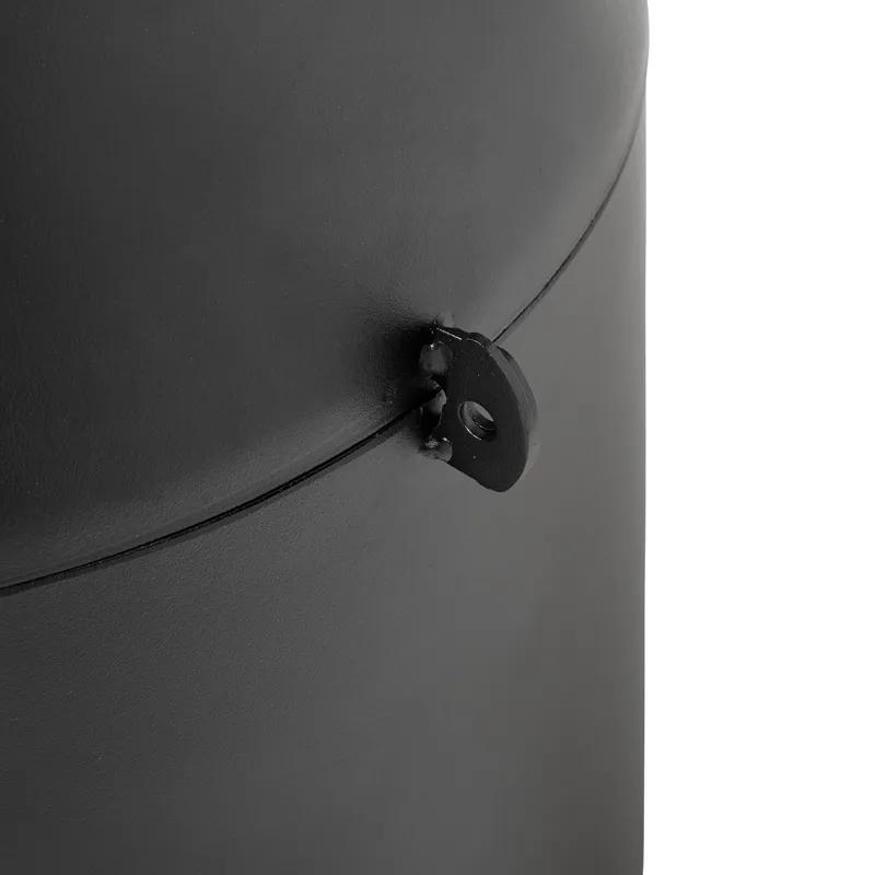 Infinity™ Smoking Receptacle 13.1X39.25 IN Black Metal 1/Each