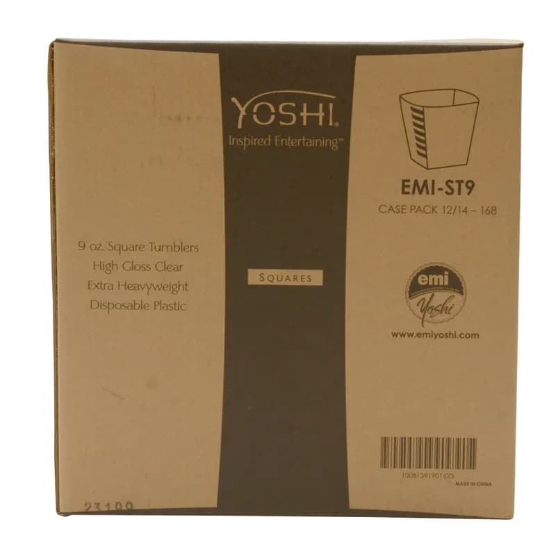 Squares Cup Tumbler 9 OZ Plastic 168/Case